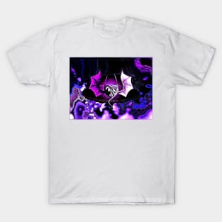 Dragons in a Fantasy Night Sky T-Shirt